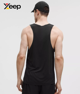 เสื้อกล้ามออกกำลังกายผู้ชาย XEEP รุ่น XC-GTT-36 ระบายอากาศได้ดี แห้งเร็ว พิมพ์ลายแบบ Heat-Transfer ผ้าถัก 100% คอตตอน คอกลม สีพื้น - Product Image 2