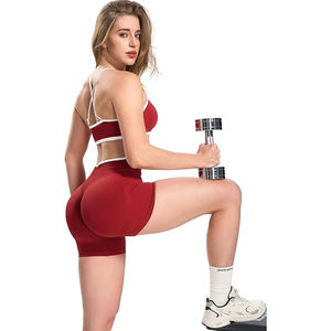 Shorts d'entraînement taille haute sculptants, contrôle du ventre, tissu doux sans couture, effet liftant, pour le sport et le yoga - Product Image 5