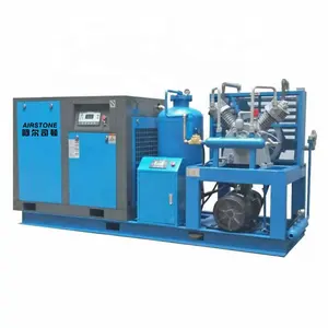 Airstone Industrial 30KW aria compressa 40Bar ad alta pressione aria Booster compressore macchina per Pet soffiaggio