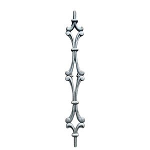 Rampe d'escalier élégante en fer forgé, accent architectural décoratif traditionnel, design durable en métal forgé - Product Image 4