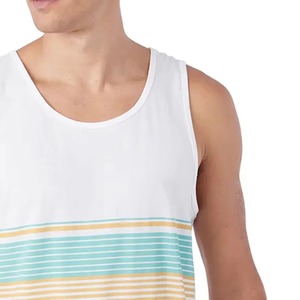 Camiseta sin Mangas para Hombre, al por Mayor, con Logotipo Personalizado, Cómoda, de Color Sólido, 100% Algodón, Transpirable - Product Image 5