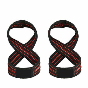 Professional Figure 8 Lifting Straps for Deadlifts High <b>Strength</b> Cotton Wrist Support for Gym Fitness <b>Training</b> - Product Image 5
