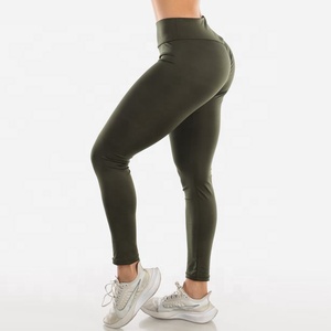 Ladies High Waist Fitness <b>Leggings</b> Side <b>Pockets</b> SpandexPolyester Material Stretch Yoga Pants for <b>Workout</b> Running - Product Image 1