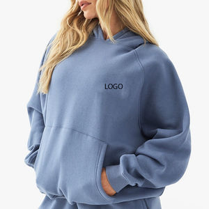 Sudadera con Capucha Corta para Mujer, Estilo Informal, Transpirable, Color Sólido Personalizado, Nueva Colección 2026, Sin Cordones, Manga Larga - Product Image 2
