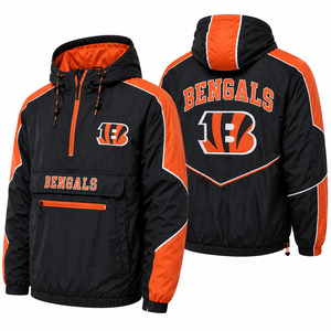 เสื้อแจ็คเก็ต Anorak แบบสั่งทำ ปักโลโก้ทีมด้านหน้าและด้านหลัง กันน้ำ มีฮู้ด กันลม สำหรับผู้ชาย ขายส่ง OEM สตรีทแวร์ แฟชั่นทันสมัย - Product Image 1