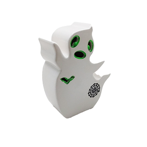 Figura de Fantasma de Halloween, Cerámica Esmaltada, Funciona con Pilas, Pintada a Mano, Espíritu de Dibujos Animados, Adorno Decorativo para Mesa - Product Image 2