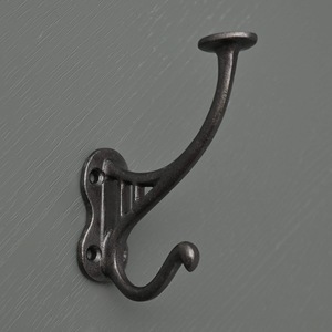 Porte-manteau mural classique en fonte, forme personnalisée, style vintage, pliable, résistant à la rouille, en métal, pour vêtements et murs - Product Image 2