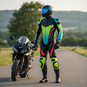 Chaquetas de Motociclista Casuales de Cuero Genuino de Alta Calidad, Chaquetas para Hombre Tallas Grandes, Chaquetas de Cuero Personalizadas y Elegantes para Carreras de Autos - Product Image 1