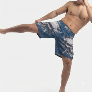 High Quality Quick Dry Breathable MMA Shorts for Boxing & Jiu Jitsu Custom Design <b>Plain</b> Dyed Casual - Product Image 3