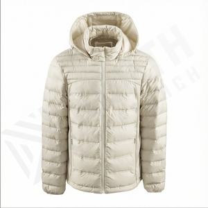 2025 coloré décontracté doudoune avec capuche rembourrée Logo personnalisé grande taille respirant fermeture à glissière à la mode veste d'hiver - Product Image 2