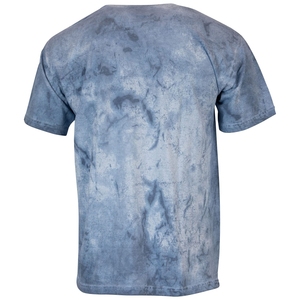 เสื้อยืดคอกลมแขนสั้นผู้ชาย ลายมัดย้อม ทรงปกติ สีพื้น ผ้าถัก สีแดงอมน้ำตาล - Product Image 3