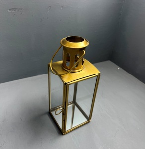 ARTISAN DESIGN L194 Handmade <b>Brass</b> Glass <b>Lantern</b> with Irregular Shape Premium Quality Home Decor Wedding <b>Lantern</b> - Product Image 2