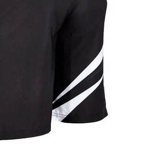 Pantalones Cortos de Boxeo Unisex en Blanco y Negro, Ajuste Atlético, Poliéster que Absorbe la Humedad, Ropa Deportiva, Diseño de Bloques de Color, Estampado Digital, 140g - Product Image 6