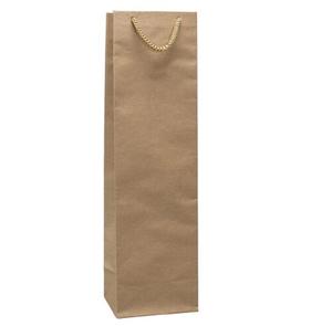 Bolsa de Papel Kraft Ecológica Personalizada para Botellas de Vino con Logotipo Impreso para Empaque y Promoción, Diseño de Logotipo Personalizado para tu Promoción - Product Image 1