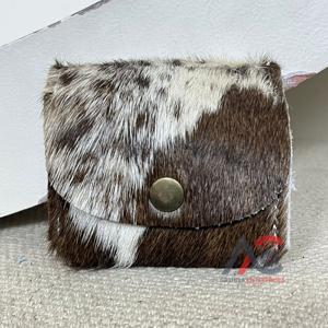 Real Handmade Hair On Hide Fur Leather Coin Change Purses <b>Cute</b> Mini Fur <b>Wallet</b> Travel Storage Fashion Accessory for Coin & Keys - Product Image 1