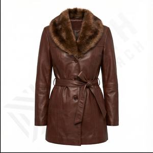 Abrigo de Cuero para Mujer, Invierno 2025, Alta Calidad, Estilo Regular, Tejido de Lona, Hecho en Pakistán, Última Moda, Cómodo, Personalizable - Product Image 2