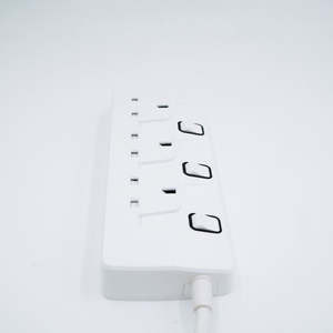 Enchufe de Sobremesa de Venta Directa, Interruptor Térmico Inteligente Irrompible para Interiores, Regleta de Enchufes Blanca con Interruptores - Product Image 4