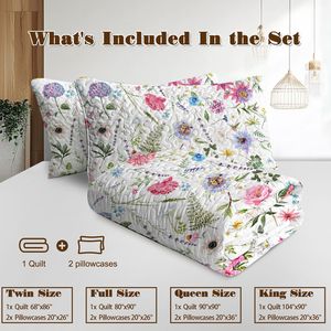 Set di trapunte con design acquerello per una biancheria da letto elegante e confortevole - Product Image 5