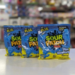 Sourr Patch Kids Blue Raspberry Soft Chewy Candy 130g Pack <b>Sweet</b> Sour Gummy Snacks <b>Bulk</b> 24 Bags Master Carton Export Quality - Product Image 1