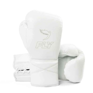 ถุงมือชกมวย Fly Professional คุณภาพสูง หนังวัวแท้ กันน้ำ แห้งเร็ว ป้องกันรังสียูวี แบบเต็มนิ้ว ผูกเชือก - Product Image 1