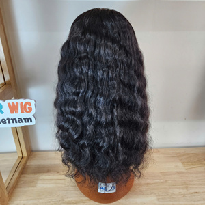 วิกผมเวียดนามแท้ แบบลอนลึก สีธรรมชาติ ไม่ต้องใช้กาว ความหนาแน่น 200% ผมเวอร์จิ้น พร้อมจำหน่ายราคาส่ง - Product Image 1