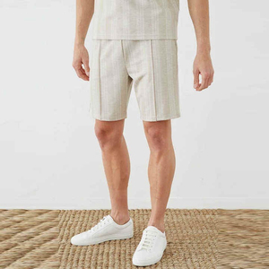 ชุดเซ็ต 2 ชิ้น เสื้อโปโลและกางเกงขาสั้นสำหรับฤดูร้อน ผลิตตามสั่ง (OEM) สำหรับเสื้อผ้าผู้ชาย ไซส์พลัส สไตล์ไฮสตรีท ผ้าฝ้าย - Product Image 3