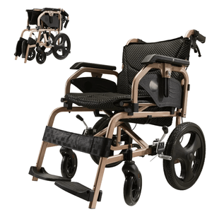 Sedia a Rotelle Manuale Leggera per Adulti, 27 Libbre, Pieghevole con Doppi Freni Manuali e Altezza Regolabile - Product Image 1