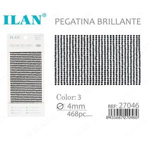 Pegatina brillante Ilan de 4 mm, color 3, 468 piezas para accesorios de prendas de vestir - Product Image 3
