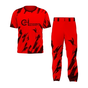 Conjunto de Uniforme de Softbol de la Mejor Calidad, Jersey y Pantalones Sublimados, Ligeros, Transpirables, de Secado Rápido, Unisex, Deportivos - Product Image 1