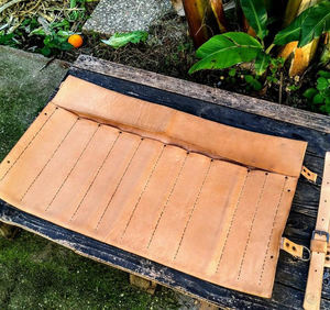 Étui à couteaux en cuir de qualité supérieure, boîte de rangement pour couteaux de chef, organiseur d'outils culinaires professionnels, protection anti-odeurs pour les voyages - Product Image 1