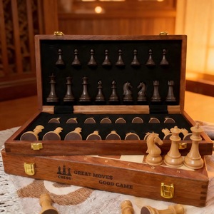 Eco-Friendly Rustic Polished <b>Chess</b> <b>Board</b> Game with 100% Handmade Pure Wood Animal/Love Style Customized Size <b>Chess</b> <b>Set</b> New - Product Image 2