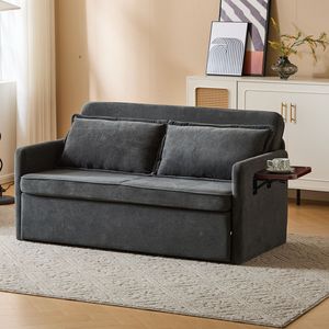 Canapé-lit convertible 3-en-1 pour adulte avec table pliante pratique et port USB Type-C, fauteuil-lit escamotable - Product Image 6