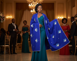 Paquete de 12 Pañuelos de Chifón Africanos de Lujo al por Mayor - Bordado Floral con Pedrería, Suaves, Ligeros, Largos y Transpirables, Ideales para el Verano y Uso Diario al Aire Libre - Product Image 3