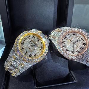 Reloj Deportivo de Lujo Personalizado con Incrustaciones de Diamantes para Hombre y Mujer, Automático, Mecánico, Estilo Hip Hop, VVS, Color D, Moissanita, Relojes de Diseñador - Product Image 1