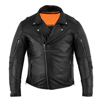 Blouson de moto en cuir respirant et imperméable sur mesure pour homme, style motard hiver, en cuir de vachette véritable robuste, grande taille, fermeture éclair