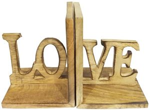 Porte-livres en bois sculpté à la main en forme d'éléphant, support décoratif pour livres, en bois massif, pour la maison, le bureau, la bibliothèque, la décoration d'étagères - Product Image 4