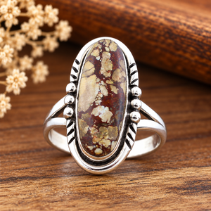 Wild Horse <b>Turquoise</b> Silver <b>Ring</b> Handmade Gemstone <b>Ring</b> Western Boho Statement Jewelry Southwestern Fashion <b>Ring</b> for Women - Product Image 3