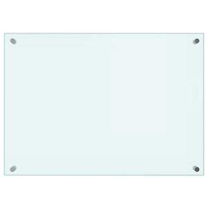 2 pezzi di paraschizzi da cucina in vetro temperato bianco da 27,6 x 19,7 pollici - Product Image 4