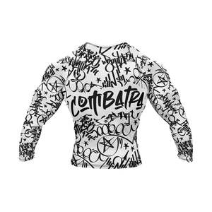 เสื้อรัดกล้ามเนื้อสำหรับกีฬา MMA แบบ Grappling ออกแบบลายพิมพ์เองได้ด้วยเทคนิค Sublimation เสื้อ Bjj Rashguard พิมพ์ลายตามสั่งสำหรับผู้ชาย OEM แบบยาว - Product Image 3