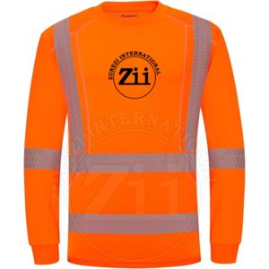 Sweat-shirts de sécurité à fermeture éclair, haute visibilité, classe 1, réfléchissants, ignifuges, en molleton de coton modacrylique, imperméables aux flammes, avec LED clignotante, personnalisables - Product Image 1