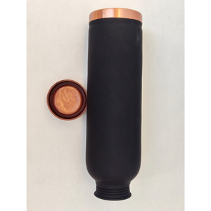 Bouteille en cuivre étanche sans joint, disponible en grandes quantités, logo personnalisé accepté, bouteille en cuivre avec revêtement noir - Product Image 4