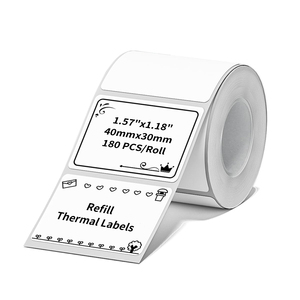 N20 <strong>Printer</strong> Sticker <strong>Label</strong> Thermal <strong>Paper</strong> 40x30mm Waterproof Self-Adhesive Shipping <strong>Labels</strong> for Masking 1 Roll 180pcs - Product Image 1