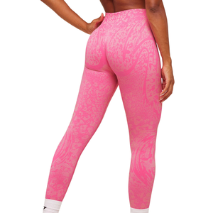 Leggings Deportivos de Cintura Alta para Mujer, Diseño Esculpido, Color Rosa, Elásticos, para Gimnasio, Yoga, Entrenamiento, Running, Ropa Deportiva, Ajuste Cómodo - Product Image 2