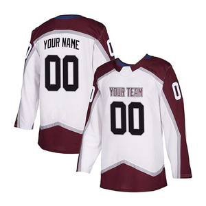 Maillots personnalisés 2026 pour équipes de hockey sur glace, imprimés avec le nom de l'équipe, 100 % polyester, écologiques, respirants, extensibles dans quatre directions, séchage rapide, unisexes pour adultes - Product Image 4