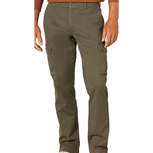 Pantalon cargo slim fit extensible pour homme avec plusieurs poches pour les occasions décontractées, le travail, les voyages et les activités de plein air - Product Image 1
