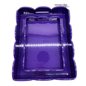 ถาดเสิร์ฟไม้ไผ่เวียดนามเครื่องครัวสี่เหลี่ยมผืนผ้าเป็นมิตรต่อสิ่งแวดล้อมพร้อมคุณสมบัติในการตกแต่ง - Product Image 1