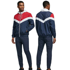 Ensemble de survêtement vintage d'hiver personnalisé pour hommes et femmes, veste et pantalon légers imperméables, vêtements de sport OEM ODM - Product Image 4