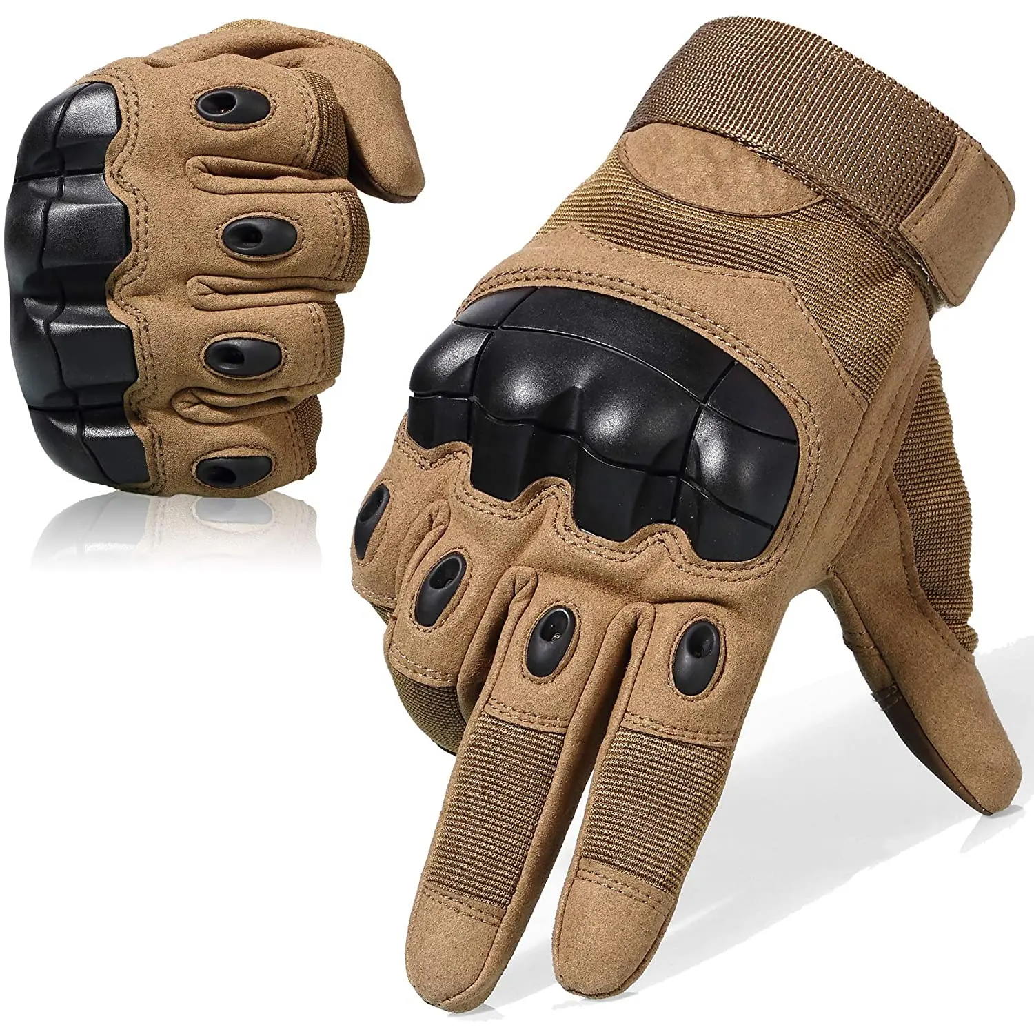 Gants avec logo personnalisé Gants de sport avec doigts complets Gants de cyclisme en cuir pour hommes Gants d'hiver bon marché avec demi-doigt