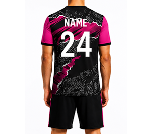 Maillot de football unisexe personnalisé par sublimation, ensemble d'entraînement rétro vintage, tenue de football respirante à séchage rapide, tissu premium - Product Image 2
