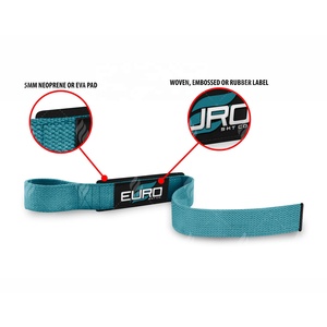 Sangles de musculation réglables en coton épais, légères, antidérapantes, durables, pour usage en salle de sport, vente en gros, approvisionnement en vrac, personnalisables, OEM - Product Image 2
